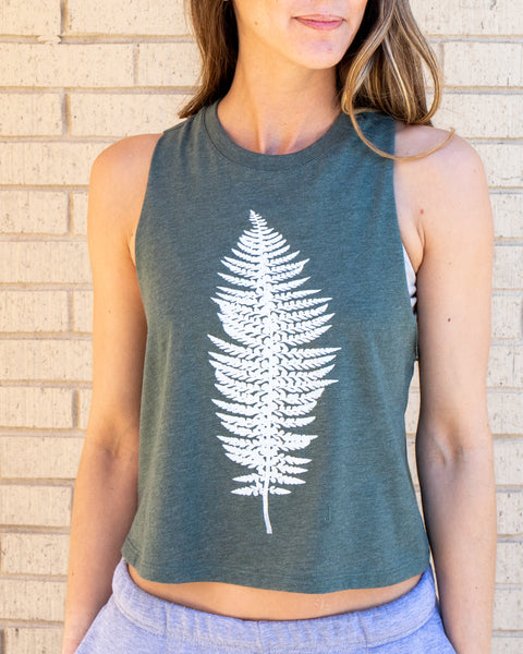 FERN ~ Heather Green Racer Back Tank (5 @ $18 ea)
