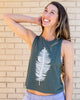 FERN ~ Heather Green Racer Back Tank (5 @ $18 ea)