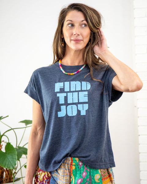 FIND THE JOY ~ Navy Loose Tee (5 @ $18 ea)