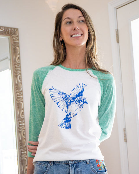FREE BIRD ~ Burnout Baseball Tee (5 @ $20 ea)