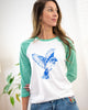 FREE BIRD ~ Burnout Baseball Tee (5 @ $20 ea)