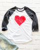 RED HEART ~ Burnout Baseball Tee (5 @ $20 ea)