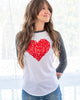 RED HEART ~ Burnout Baseball Tee (5 @ $20 ea)
