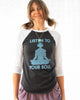 LISTEN TO YOUR SOUL ~ Burnout Baseball Tee (5 @ $20 ea)