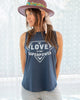 LOVE IS OUR SUPER POWER ~ Navy Cotton Muscle Tee (5 @ $18 ea)