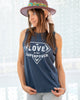 LOVE IS OUR SUPER POWER ~ Navy Cotton Muscle Tee (5 @ $18 ea)