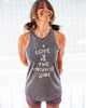 LOVE IS THE HIGHEST VIBE ~ Dark Grey Burnout Tank (5 @ $19 ea)