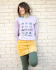 WE ALL LOVE THE SAME ~ Dusty Violet Cotton Long Sleeve (5 @ $18 ea)