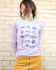 WE ALL LOVE THE SAME ~ Dusty Violet Cotton Long Sleeve (5 @ $18 ea)