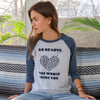 GO BE LOVE... ~ Navy & White Baseball Tee (5 @ $18 ea)