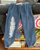 Fern Graphic on Heather Navy Jogger with Stripes (5 @ $29 ea)